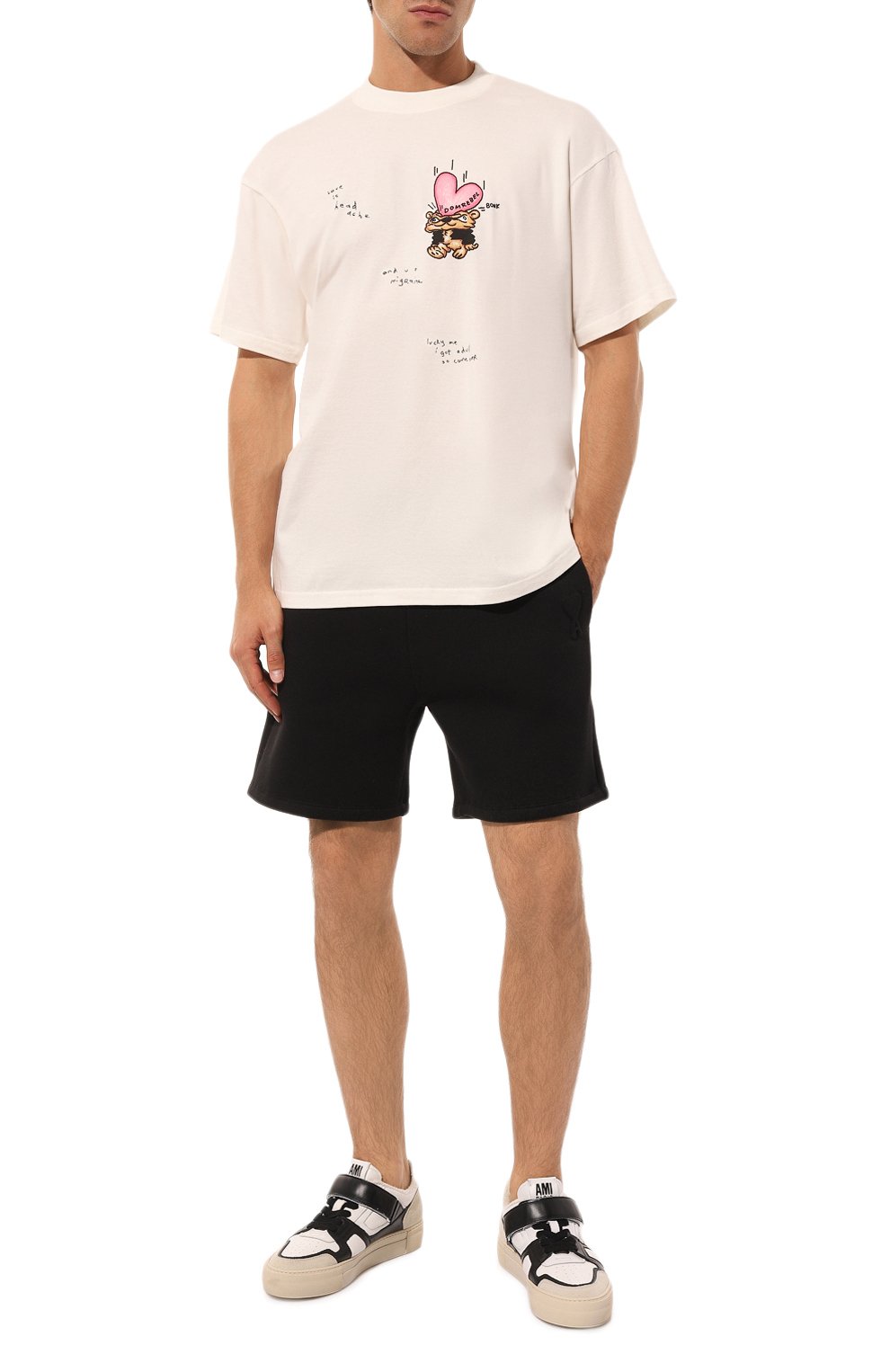 Хлопковая футболка DOMREBEL белого цвета по цене 15400 руб., арт. M MIGRAINE/TSHIRT, фото 2 Хлопковая футболка DOMREBEL, арт. M MIGRAINE/TSHIRT, фото 2