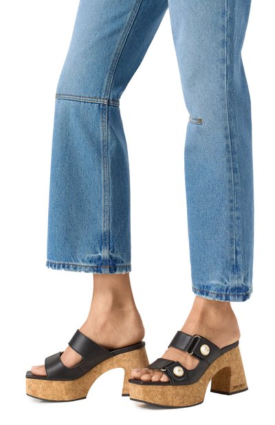 Кожаные сабо fayence 95 JIMMY CHOO, арт. FAYENCE WEDGE 95, фото 3