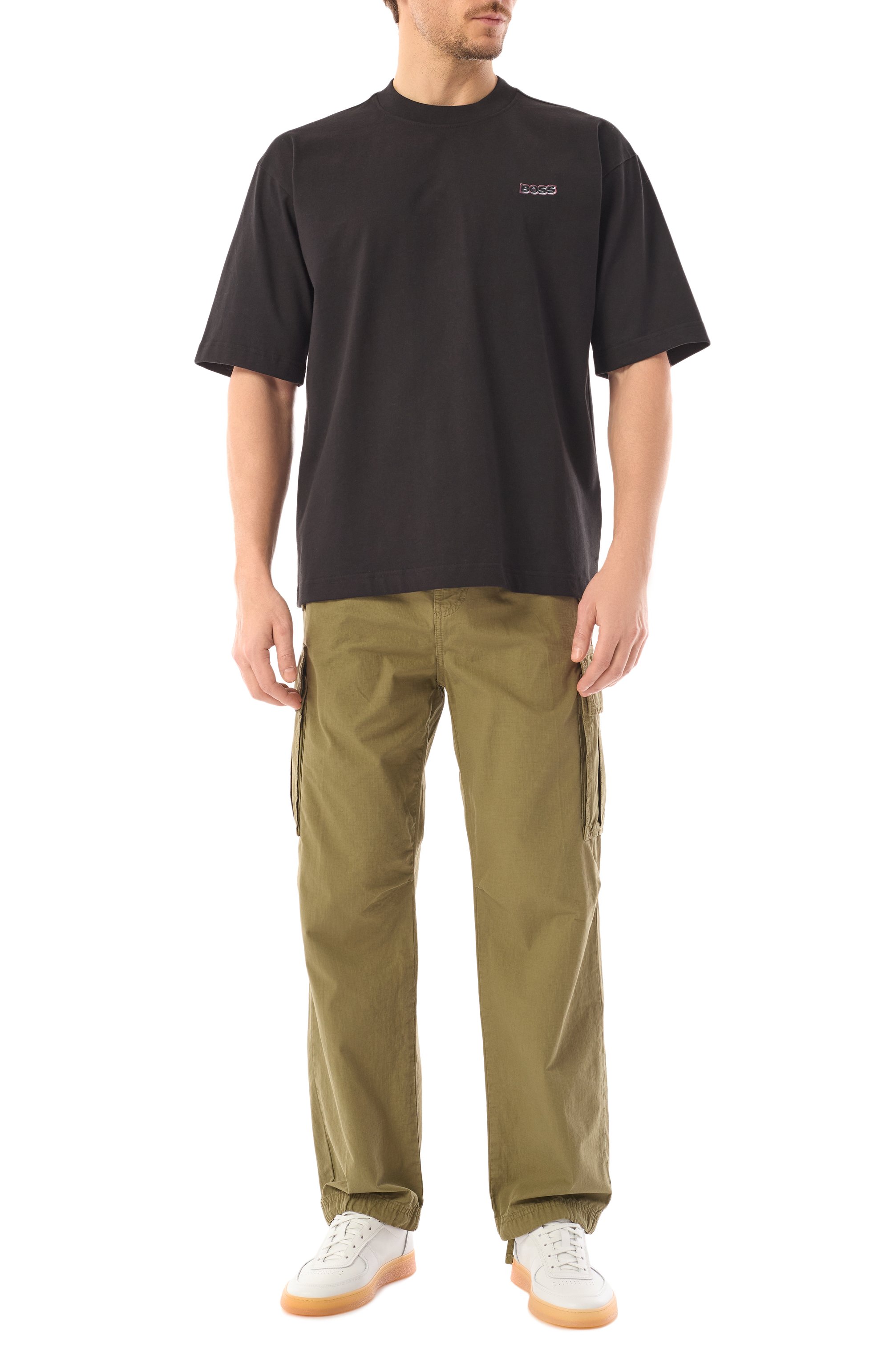 Хлопковая футболка BOSS ORANGE, арт. 50534225, фото 2