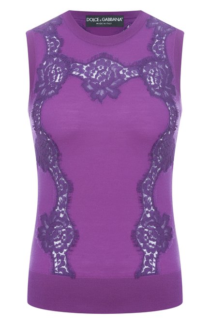 Женский топ из шерсти и хлопка DOLCE & GABBANA, арт. FXT02T/JDVCS