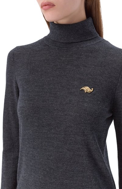 Шерстяная водолазка ХОХЛОМА Х АЛЕНА АХМАДУЛЛИНА, арт. WKT2116, фото 5