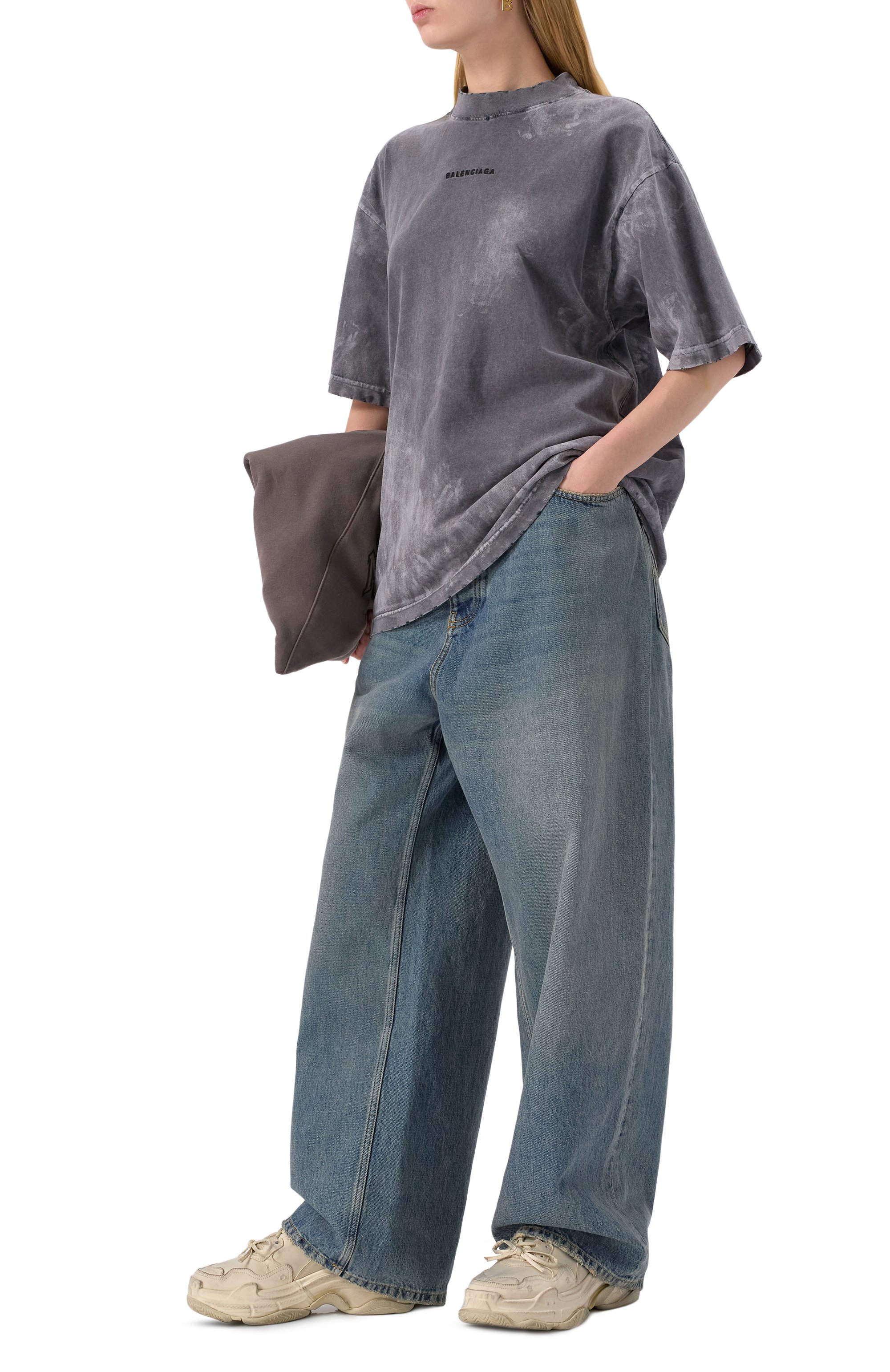 Текстильные кроссовки triple s BALENCIAGA, арт. 524039/WTRSL, фото 2