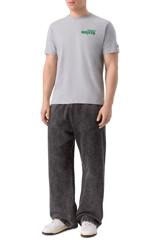 Хлопковая футболка MC2 Saint Barth ARN0001-02625I/ARN0TT Серый  ARN0001-02625I/ARN0TT Фото 2