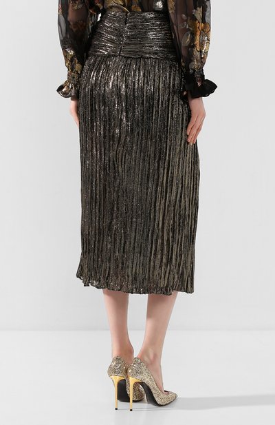 Шелковая юбка SAINT LAURENT, арт. 615548/Y019Q, фото 4