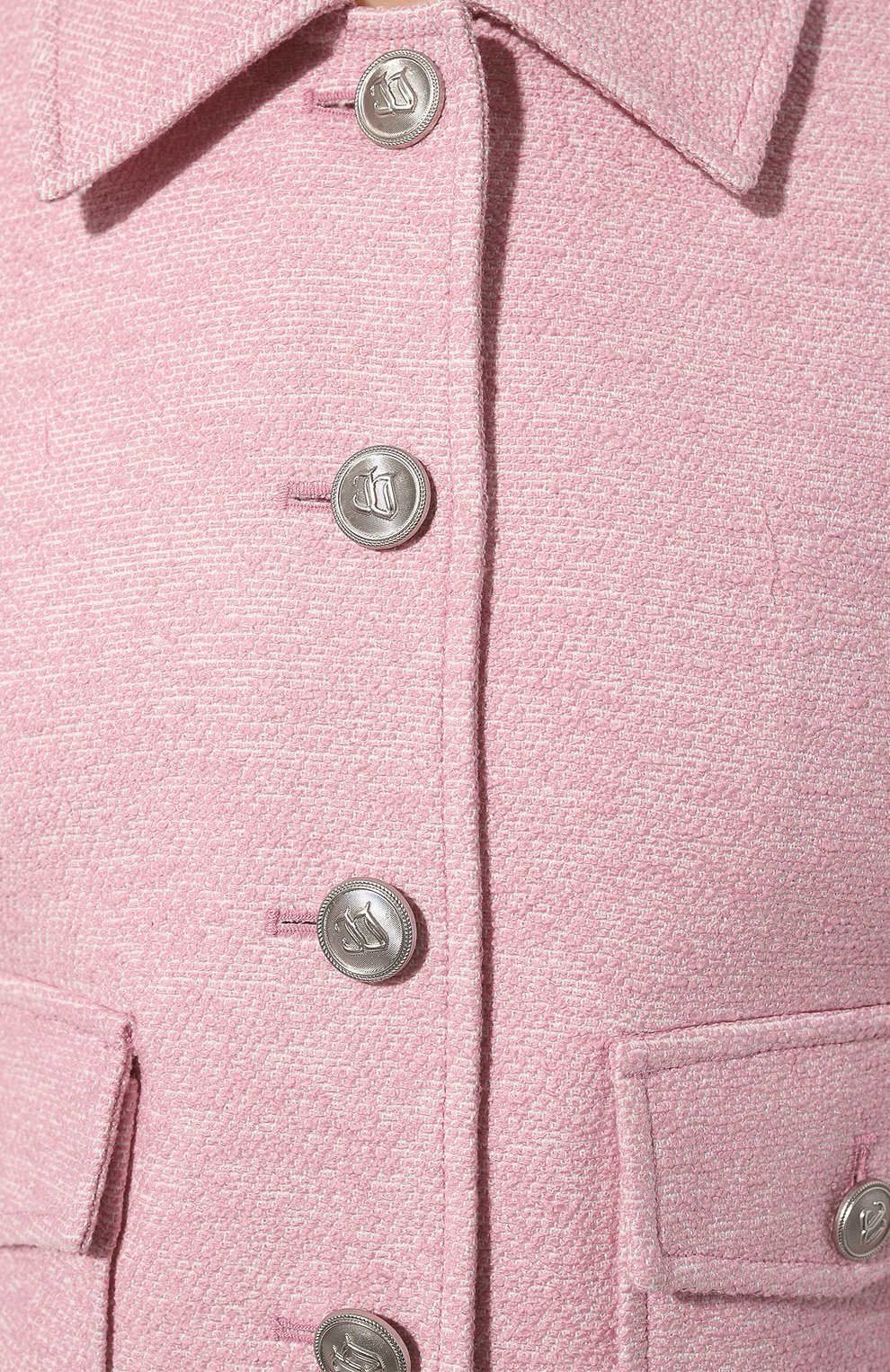 Твидовый жакет JUUN.J розового цвета по цене 79150 руб., арт. JW4211W03, фото 5 Твидовый жакет JUUN.J, арт. JW4211W03, фото 5