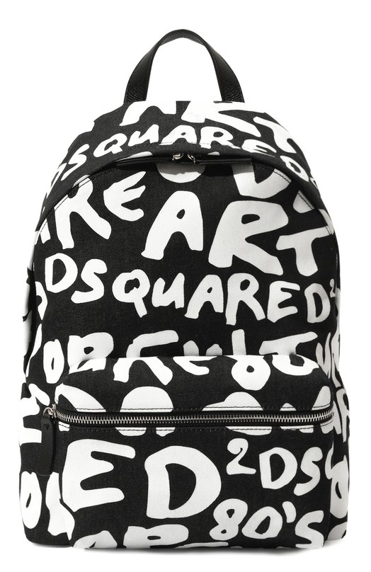 Текстильный рюкзак Dsquared2 BPM0108 Чёрно-белый BPM0108