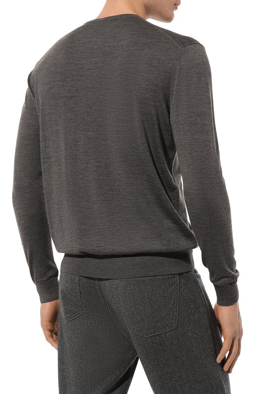 Шерстяной джемпер malo Серый, фото 4