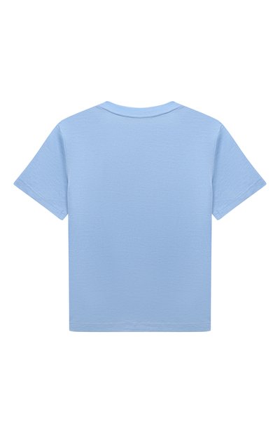 Футболка из лиоцелла и хлопка EMPORIO ARMANI голубого цвета по цене 10750 руб., арт. 3R4TBG/1JUVZ, фото 2 Футболка из лиоцелла и хлопка EMPORIO ARMANI, арт. 3R4TBG/1JUVZ, фото 2