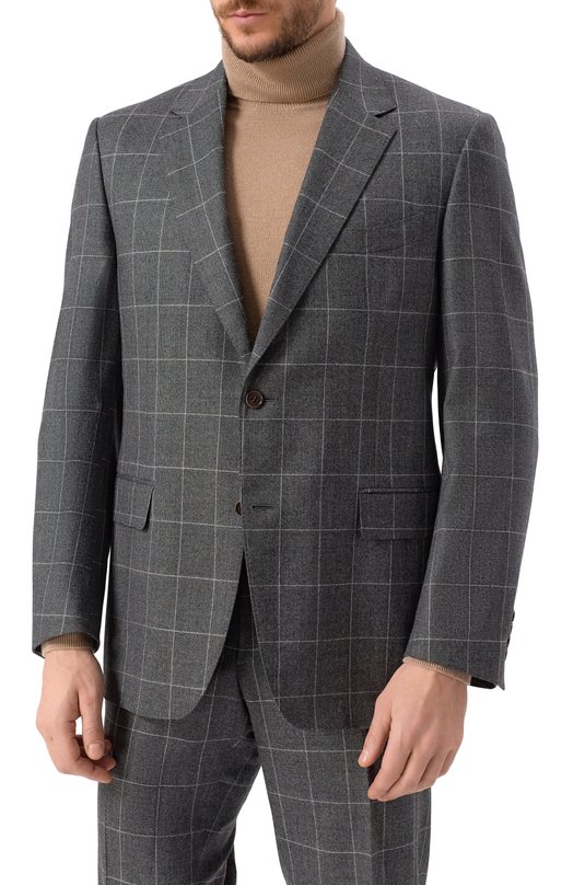 Шерстяной костюм Canali 11280/19/BF01207 Серый  11280/19/BF01207 Фото 4