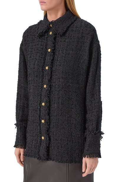 Твидовая рубашка BALMAIN, арт. HF1HD005/XM07, фото 3