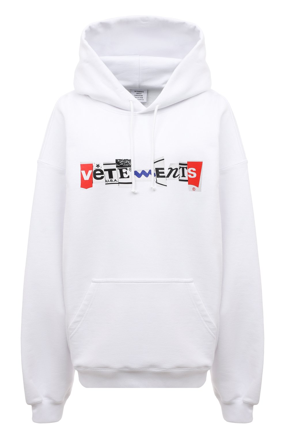 Хлопковое худи VETEMENTS, арт. UA53HD240W, фото 1