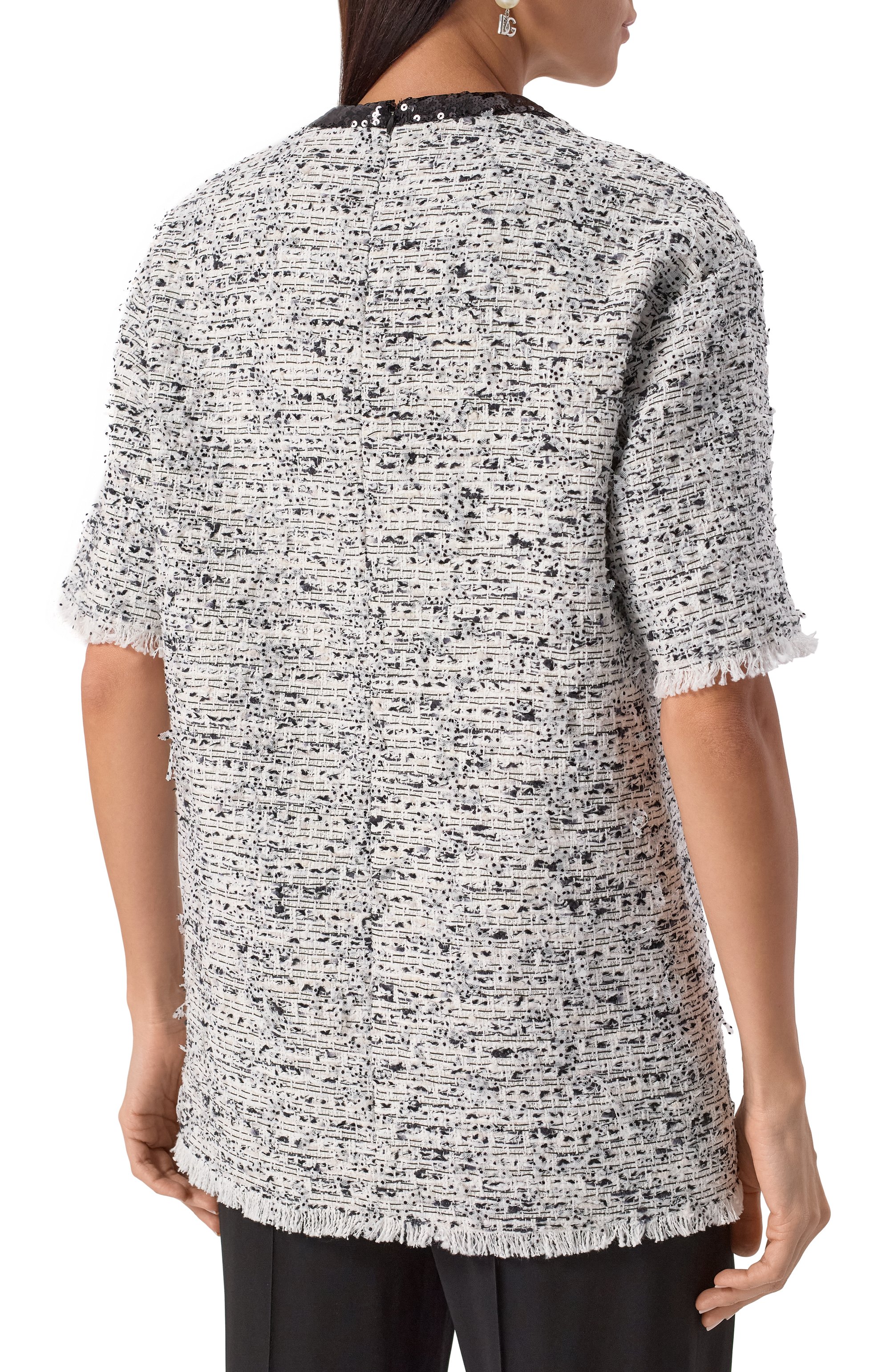 Твидовый топ BALMAIN, арт. EF1EG117/CF78, фото 4