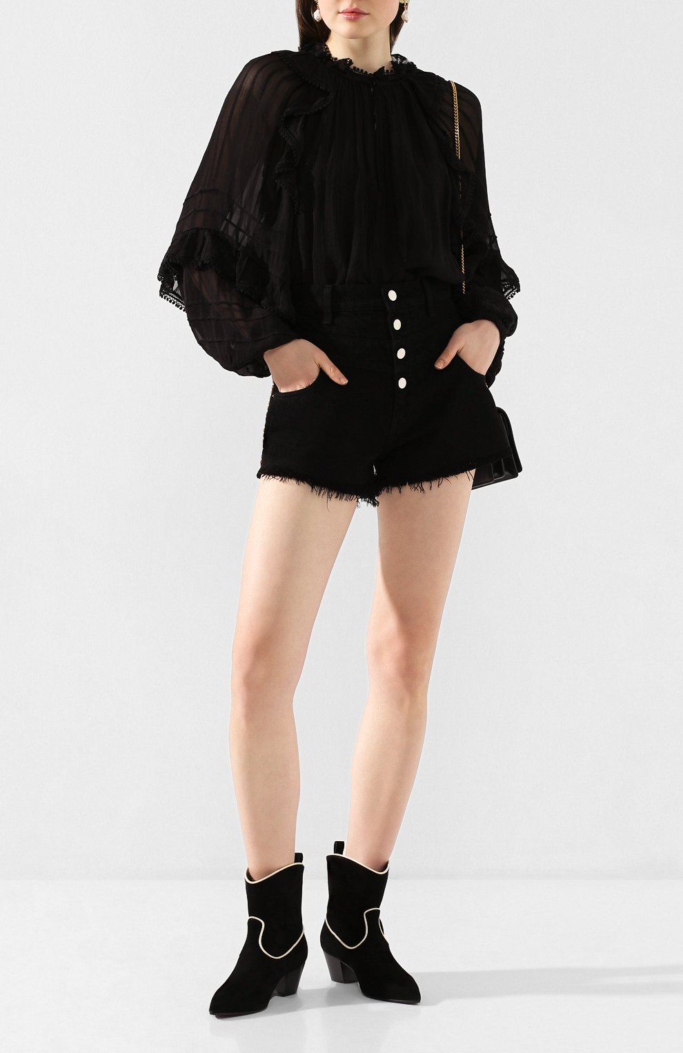 Блузка из вискозы ISABEL MARANT ETOILE, арт. HT1598-20P031E/JAYDEN, фото 2