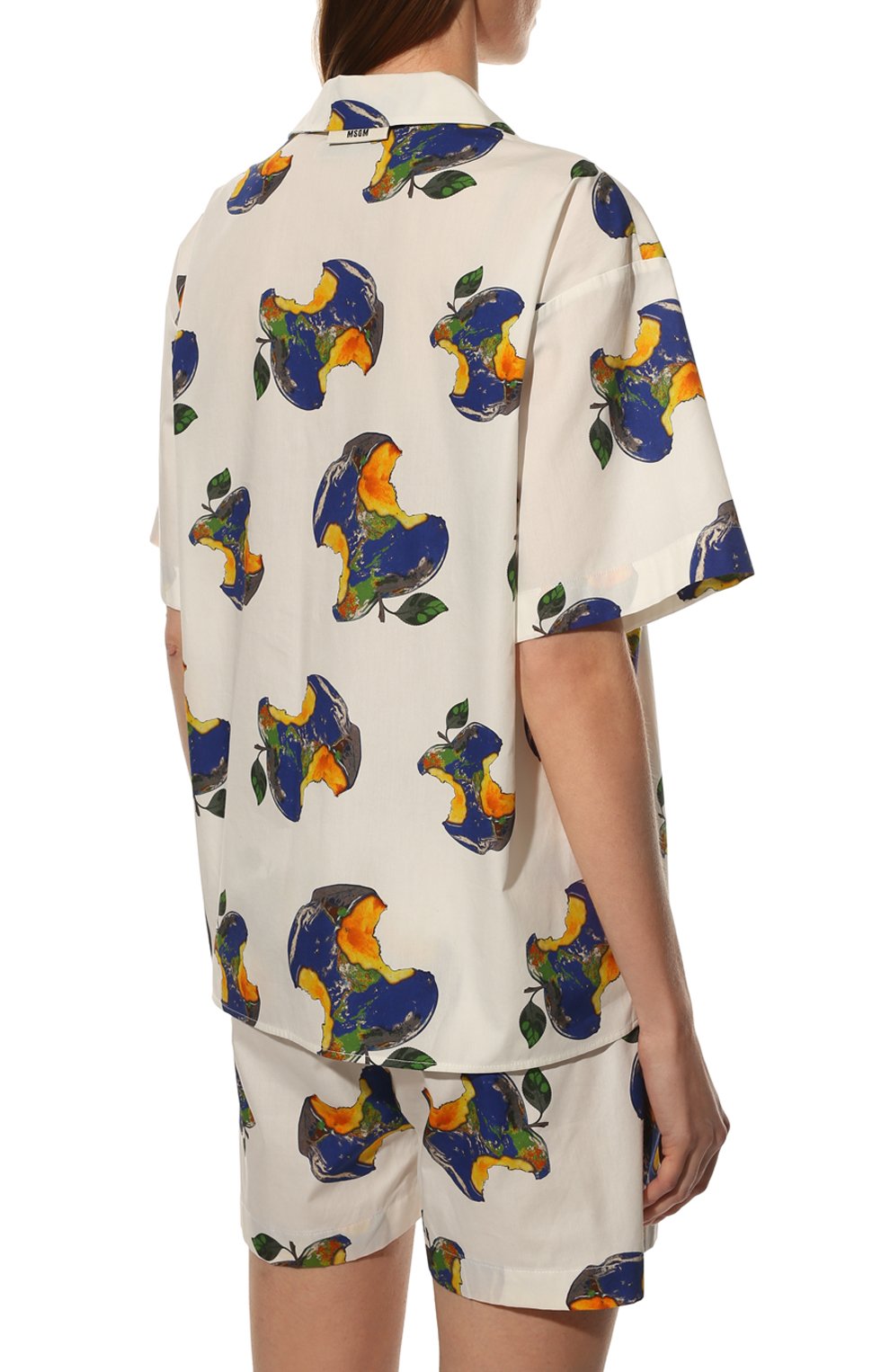Хлопковая рубашка MSGM, арт. 3241MDE91 227190, фото 4