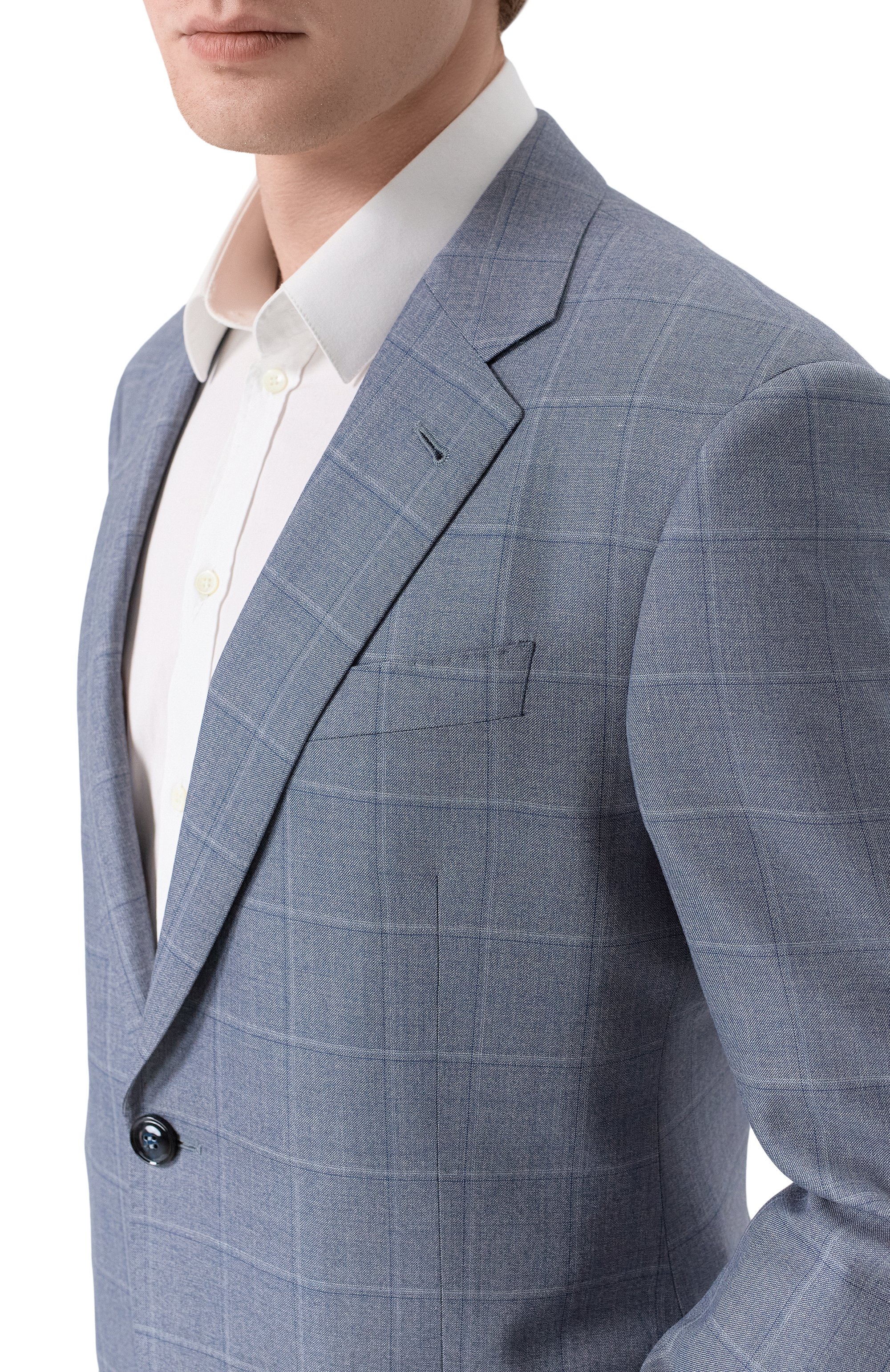 Шерстяной костюм GIORGIO ARMANI серого цвета по цене 411500 руб., арт. GM000344/TE20052, фото 6 Шерстяной костюм GIORGIO ARMANI, арт. GM000344/TE20052, фото 6