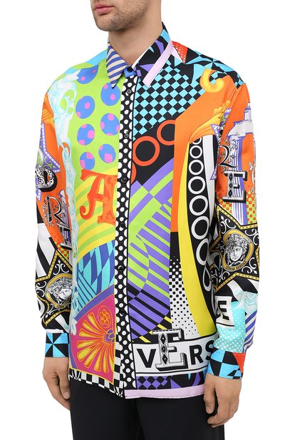 Шелковая рубашка VERSACE, арт. A84050/A235620, фото 3