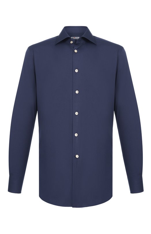 Хлопковая сорочка Kiton UCCH0943206 Синий UCCH0943206