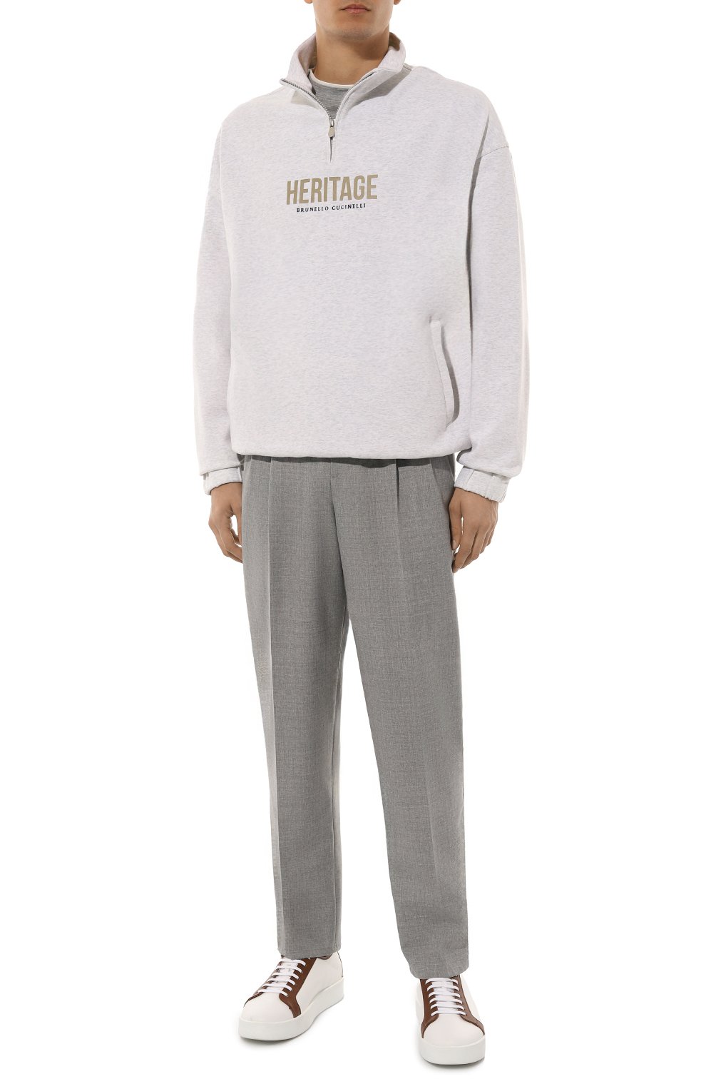 Хлопковый свитшот BRUNELLO CUCINELLI, арт. MW8369034G, фото 2