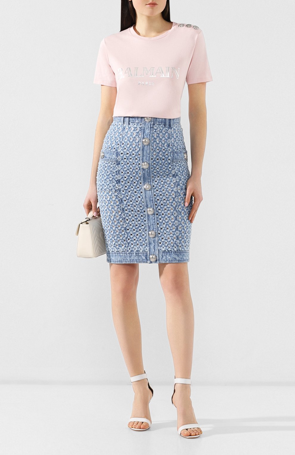 Хлопковая футболка BALMAIN, арт. RF01322/I170, фото 2