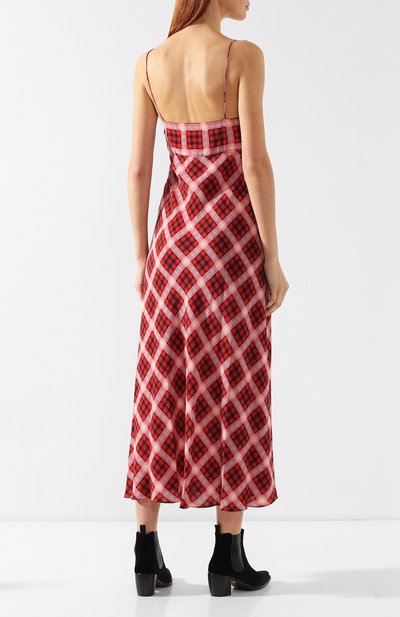 Шелковое платье MARC JACOBS (THE) красного цвета по цене 47150 руб., арт. M4007788, фото 4 Шелковое платье MARC JACOBS (THE), арт. M4007788, фото 4