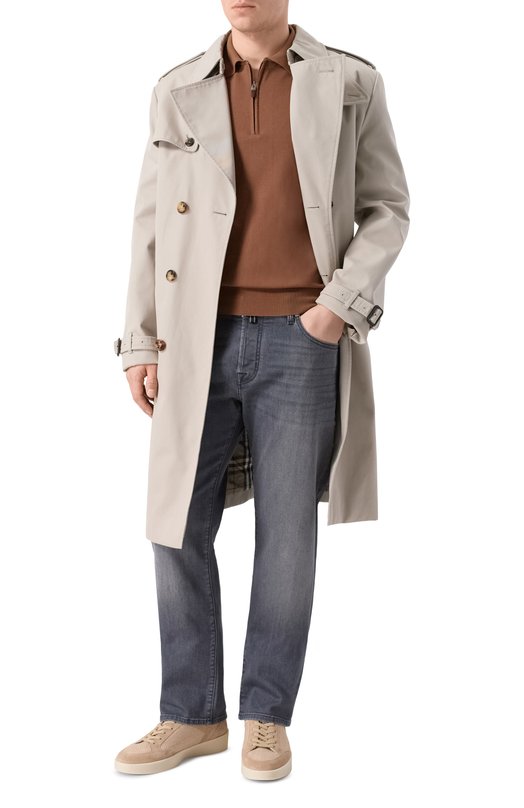 Комбинированные кеды Canali 491224/RC01272 Бежевый  491224/RC01272 Фото 2