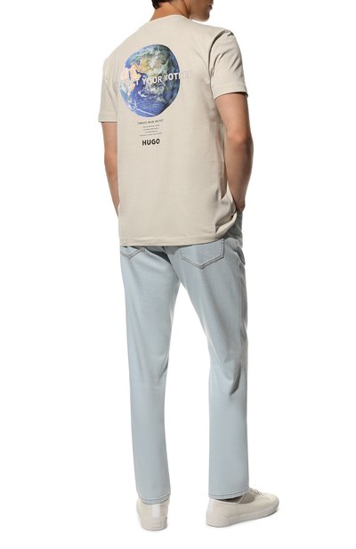 Хлопковая футболка HUGO, арт. 50473808, фото 2