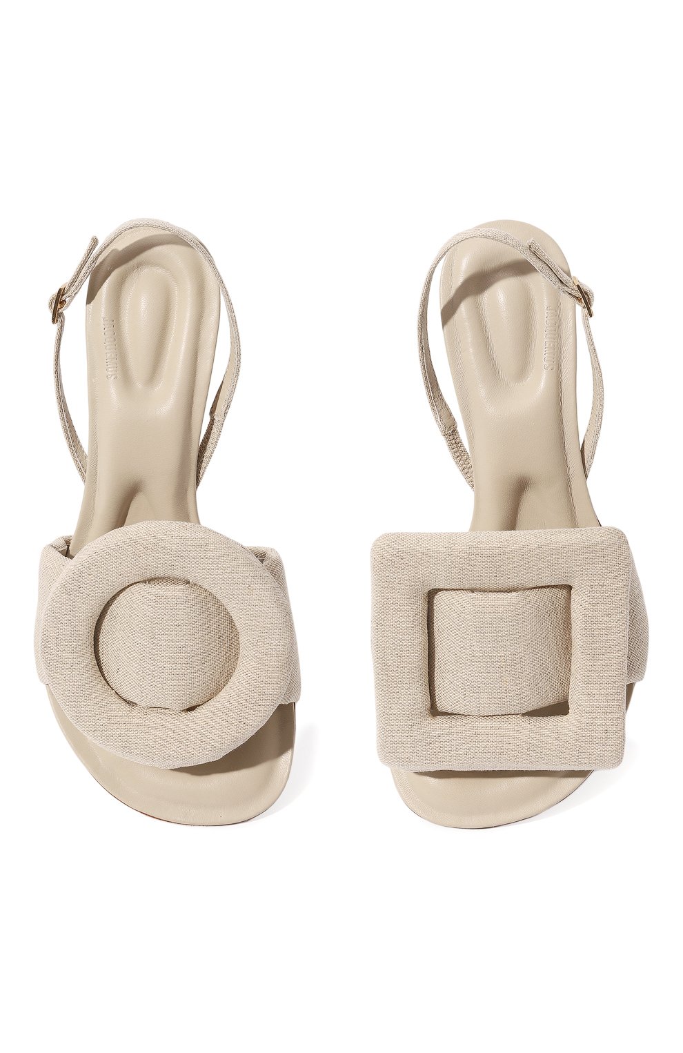 Комбинированны е босоножки JACQUEMUS, арт. 22H223FO029, фото 6