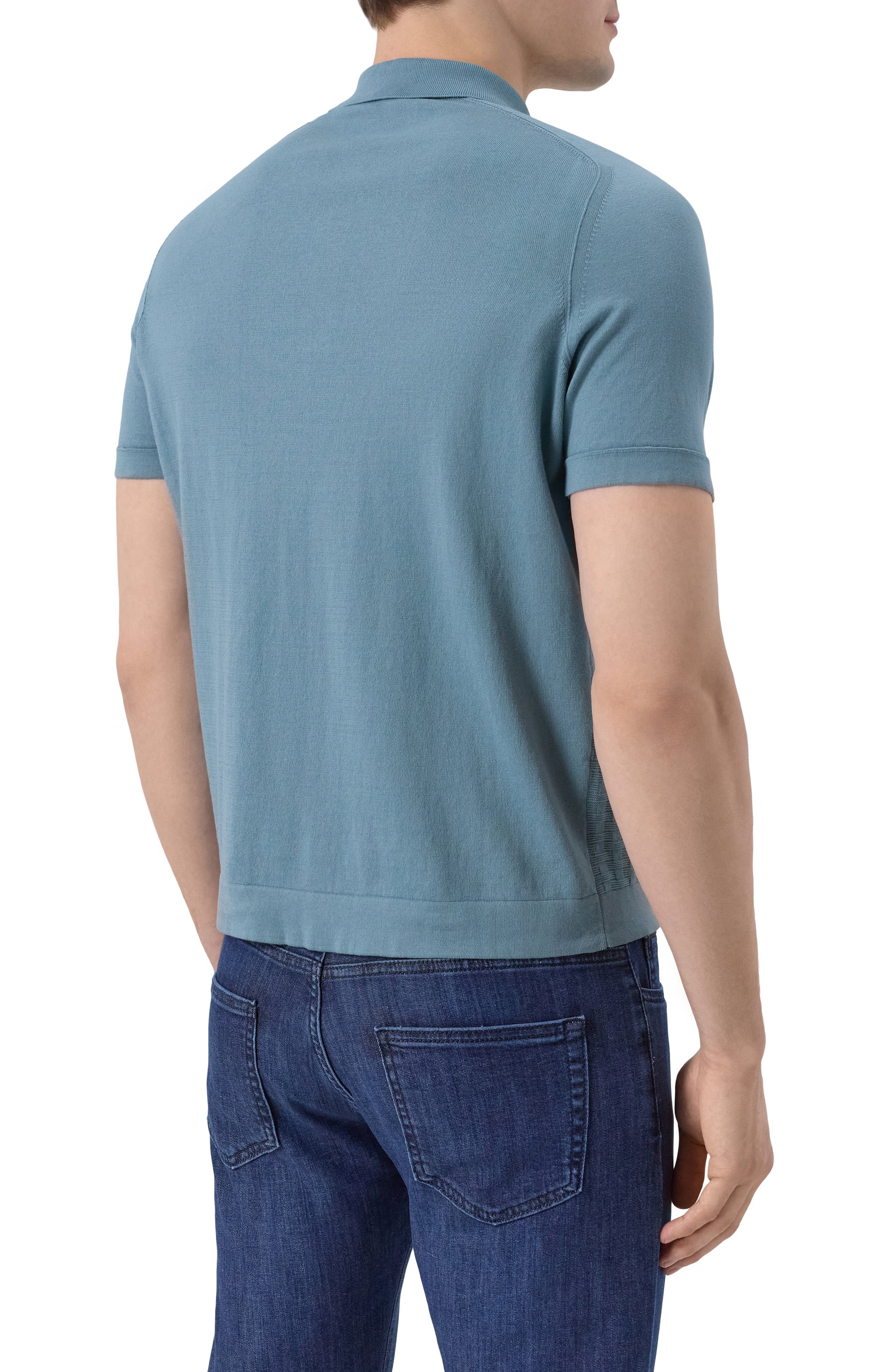 Хлопковое поло CORNELIANI, арт. 25M506-2525138, фото 4