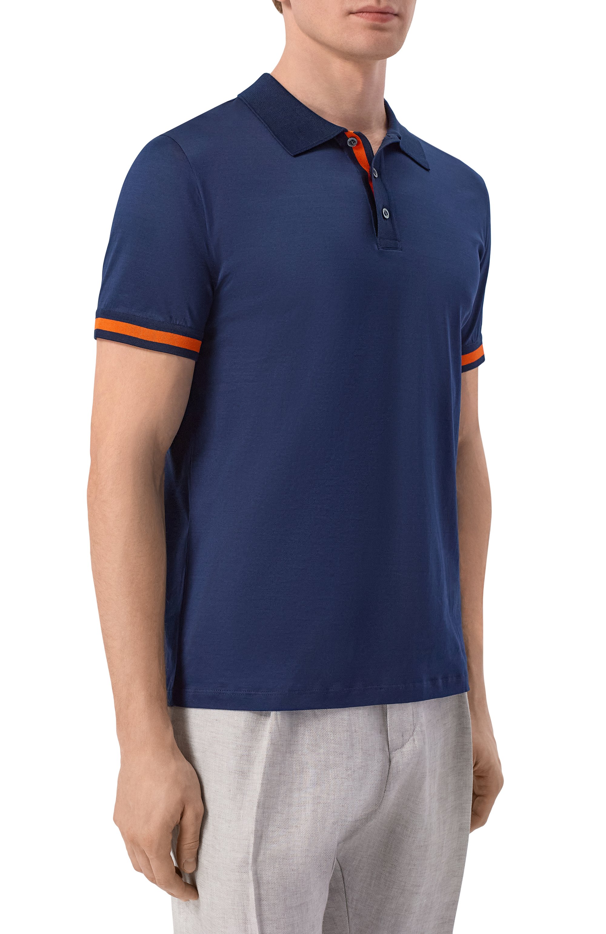 Хлопковое поло golf MOORER, арт. UG0LIN0/JCG, фото 3