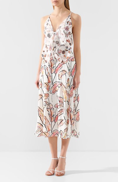 Платье-миди ROLAND MOURET разноцветного цвета по цене 132000 руб., арт. PS20/S0871/F0405, фото 3 Платье-миди ROLAND MOURET, арт. PS20/S0871/F0405, фото 3