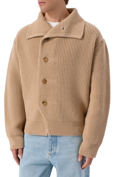 Шерстяной кардиган DRIES VAN NOTEN бежевого цвета по цене 109000 руб., арт. 021221/4707, фото 3 Шерстяной кардиган DRIES VAN NOTEN, арт. 021221/4707, фото 3