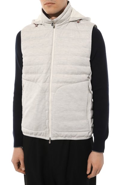 Жилет из шерсти и кашемира BRUNELLO CUCINELLI, арт. MJ802P307, фото 3
