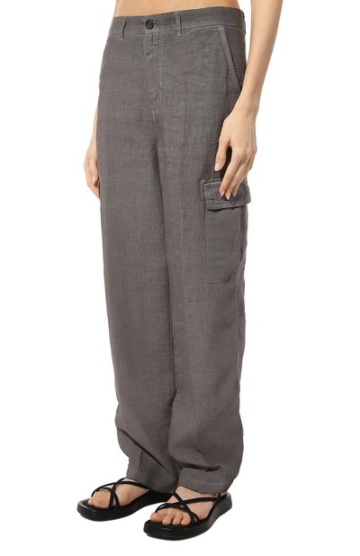 Льняные брюки-карго 120% LINO, арт. 31ALIW290J/000F753/S00, фото 3