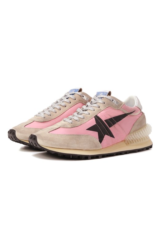 Комбинированные кроссовки Running Marathon Golden Goose Deluxe Brand GWF00684.F006720 Розовый GWF00684.F006720
