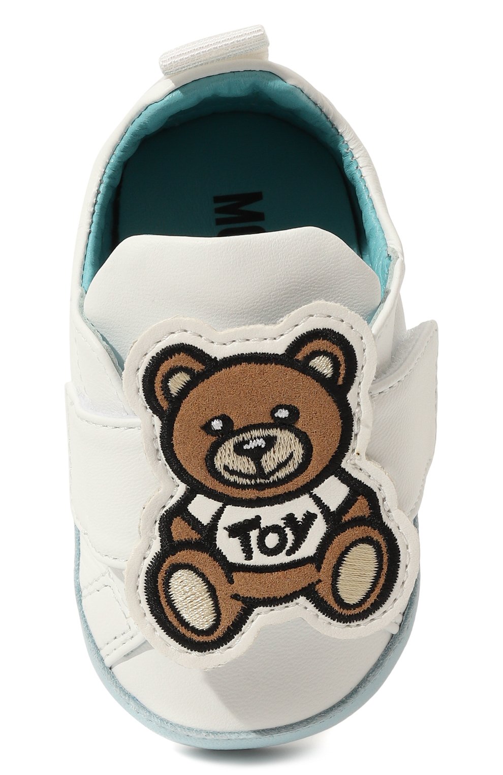 Кожаные пинетки MOSCHINO, арт. 75820, фото 4