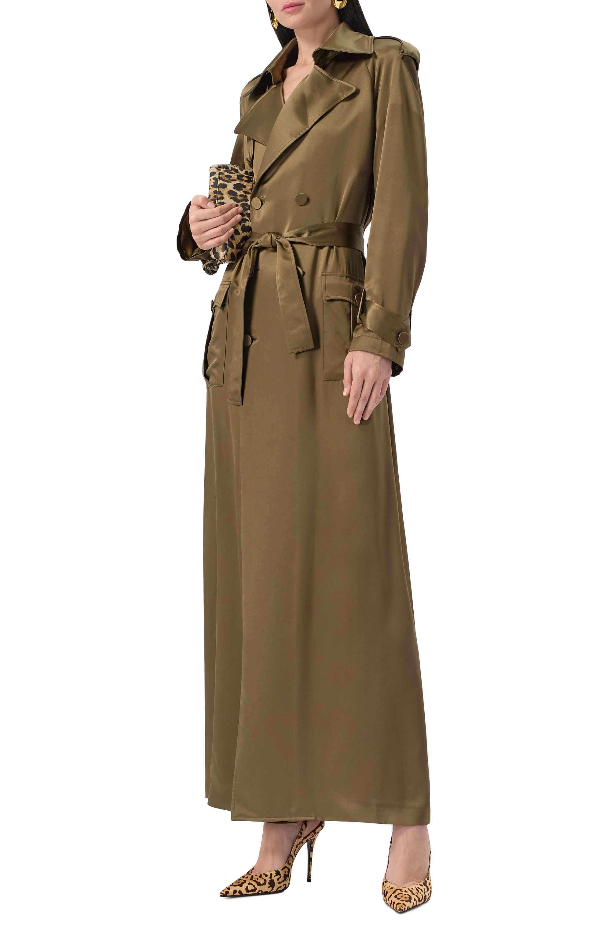 Атласный тренч GIUSEPPE DI MORABITO, арт. 04SSLD136 04422, фото 2