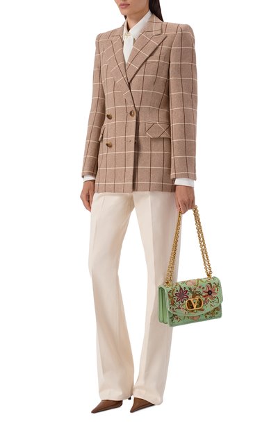 Сумка vain VALENTINO светло-зеленого цвета по цене 942500 руб., арт. 8W2B0R16/FNB, фото 3 Сумка vain VALENTINO, арт. 8W2B0R16/FNB, фото 3