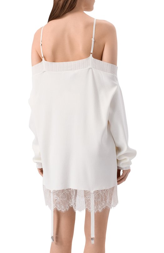 Платье из вискозы Giuseppe di Morabito 06PSKND386 16404 Белый  06PSKND386 16404 Фото 3