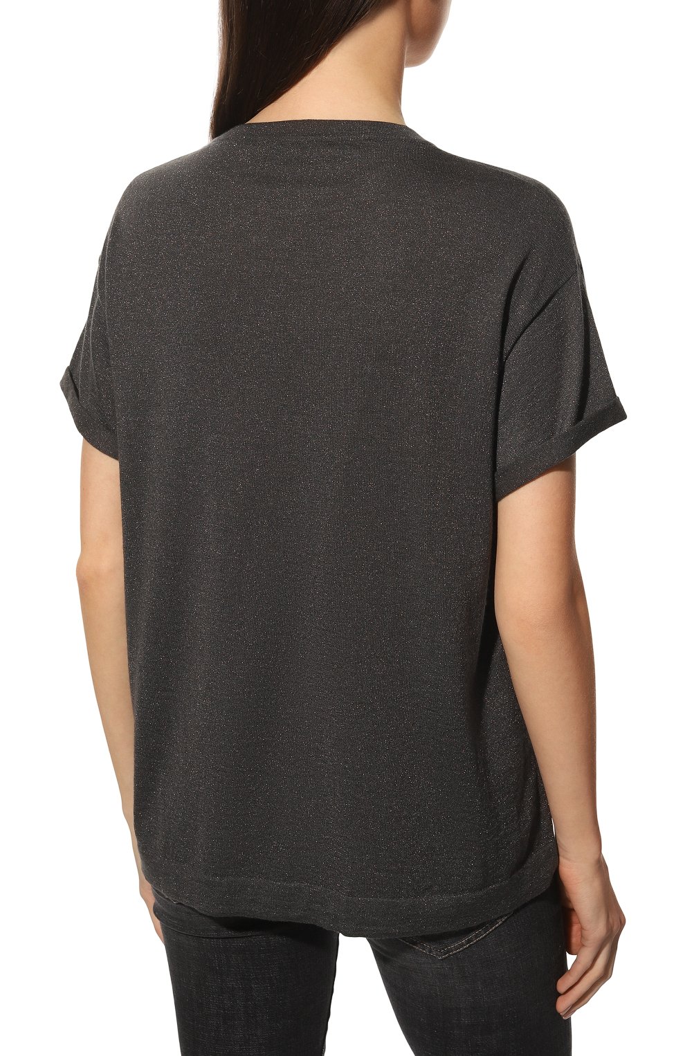 Пуловер из кашемира и шелка BRUNELLO CUCINELLI, арт. M41810000, фото 4