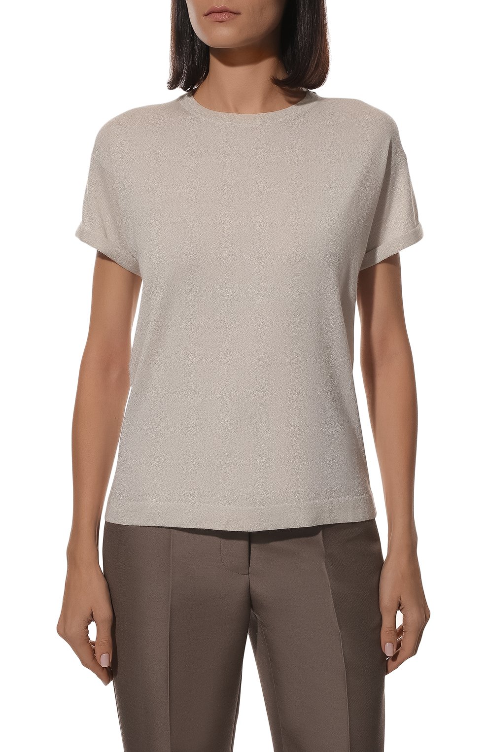 Пуловер из кашемира и шелка BRUNELLO CUCINELLI, арт. M41810000, фото 3