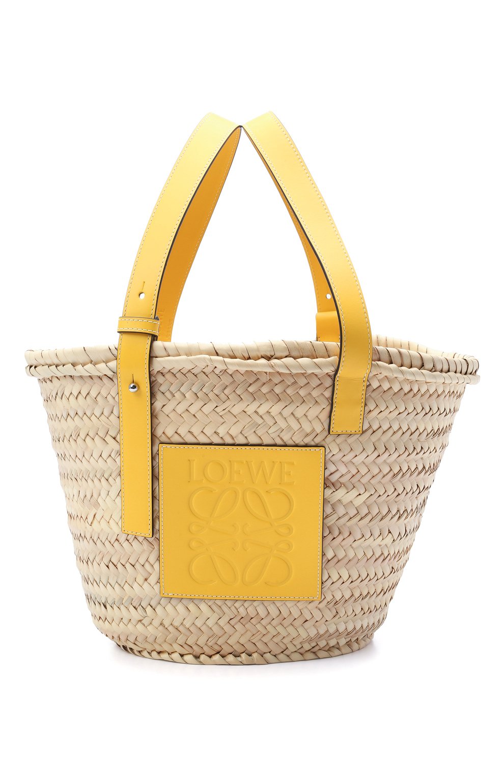 Сумка basket LOEWE желтого цвета по цене 51200 руб., арт. 327.02.S92, фото 1 Сумка basket LOEWE, арт. 327.02.S92, фото 1