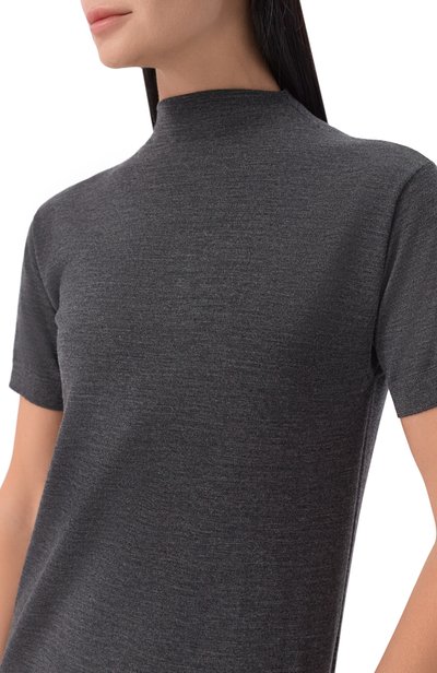 Шерстяное платье JIL SANDER темно-серого цвета по цене 171500 руб., арт. J02CT0608/J14857, фото 4 Шерстяное платье JIL SANDER, арт. J02CT0608/J14857, фото 4
