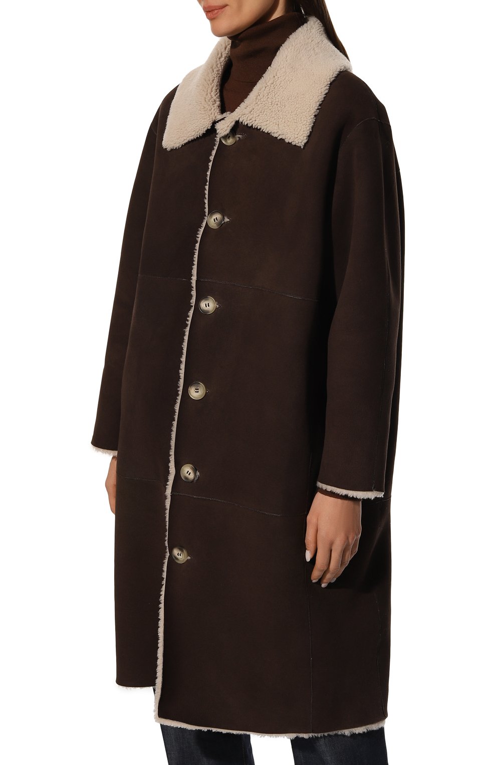 Двусторонняя дубленка из овчины CHAUD STUDIO, арт. CURLYCOAT22, фото 3