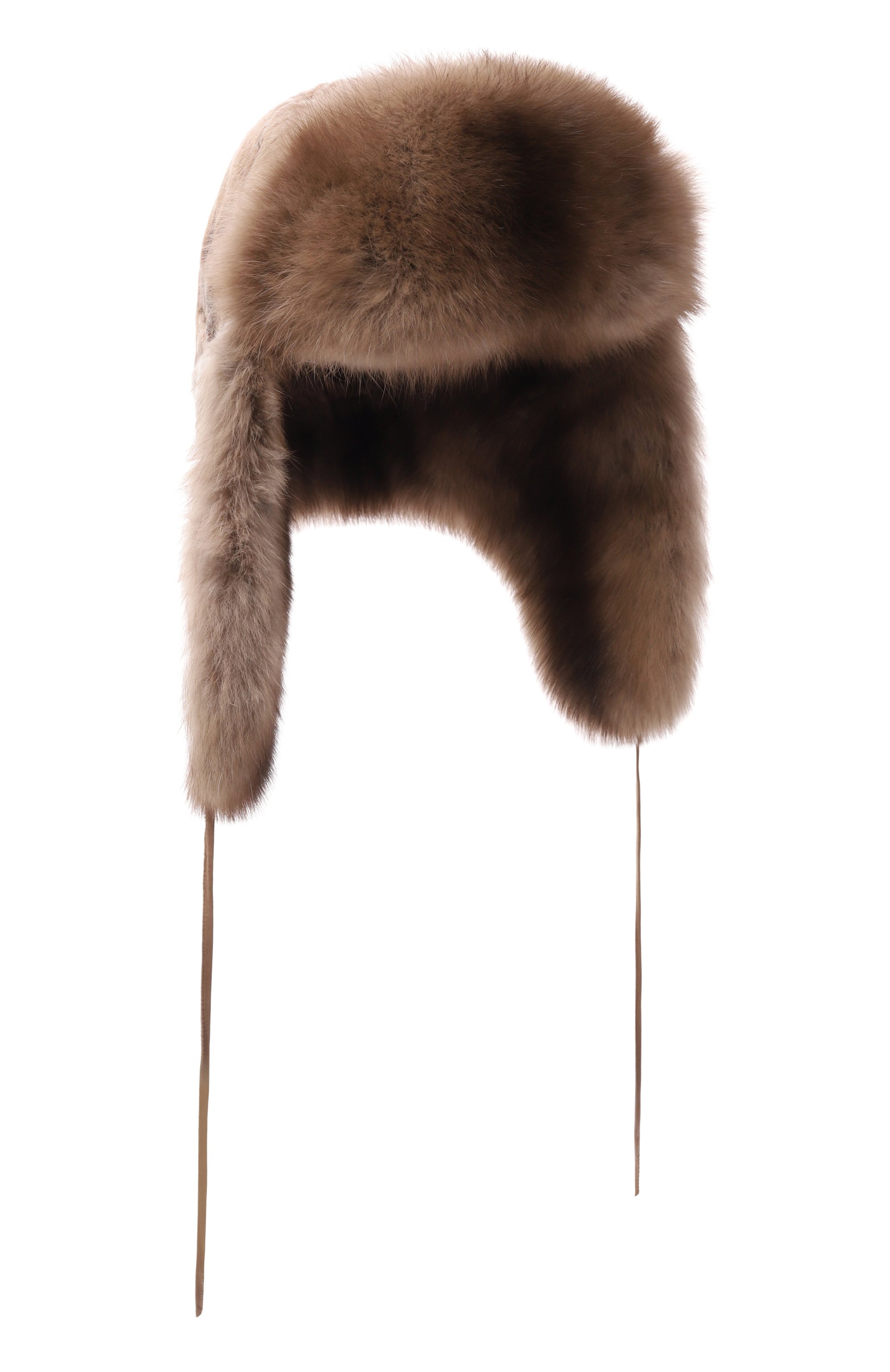 Меховая шапка-ушанка из соболя и каракульчи FURLAND темно-бежевого цвета по цене 630000 руб., арт. 0139610710004300002, фото 1 Меховая шапка-ушанка из соболя и каракульчи FURLAND, арт. 0139610710004300002, фото 1