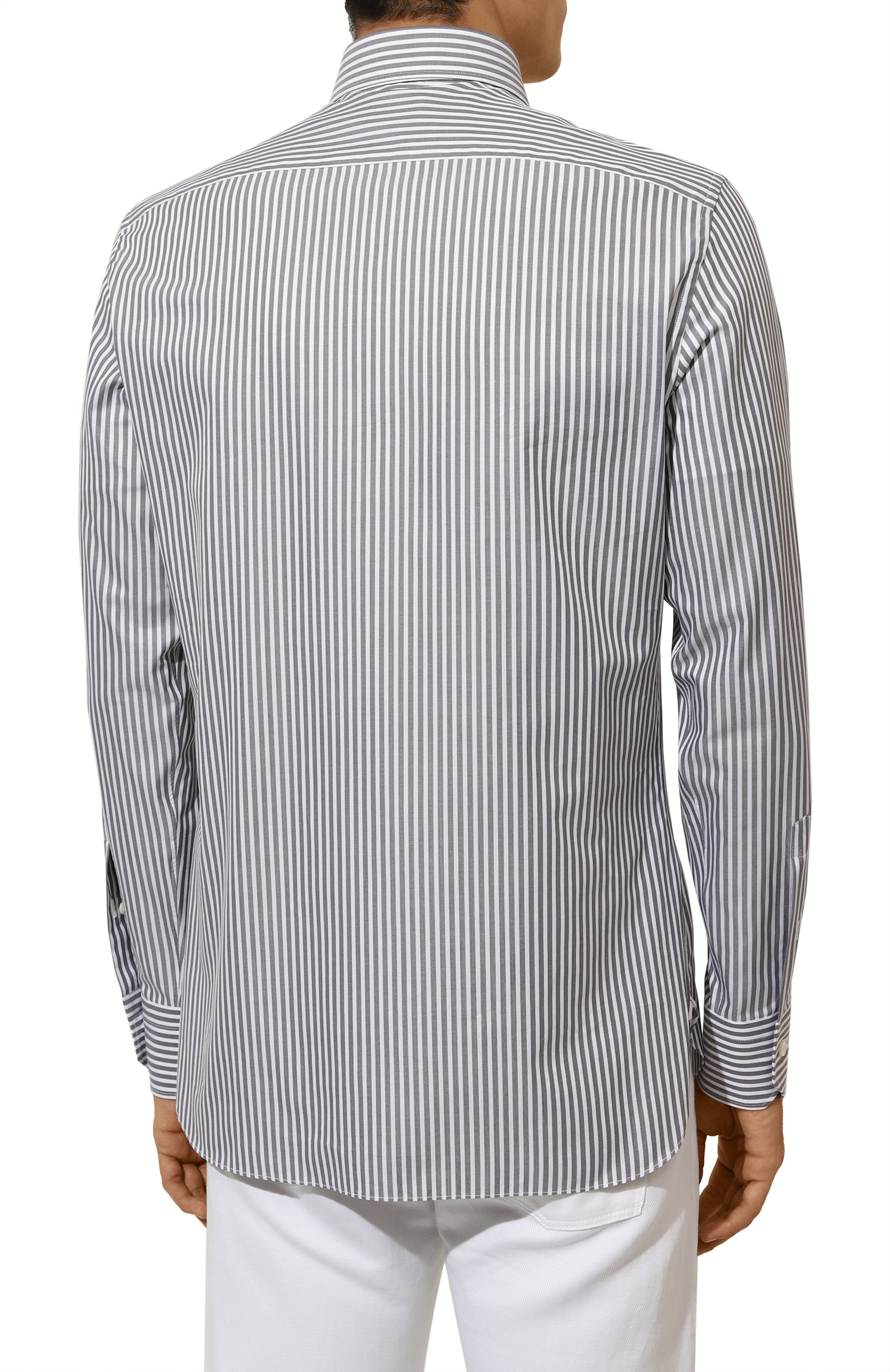 Хлопковая рубашка ZEGNA, арт. 501517A5/9MS0BA024, фото 4