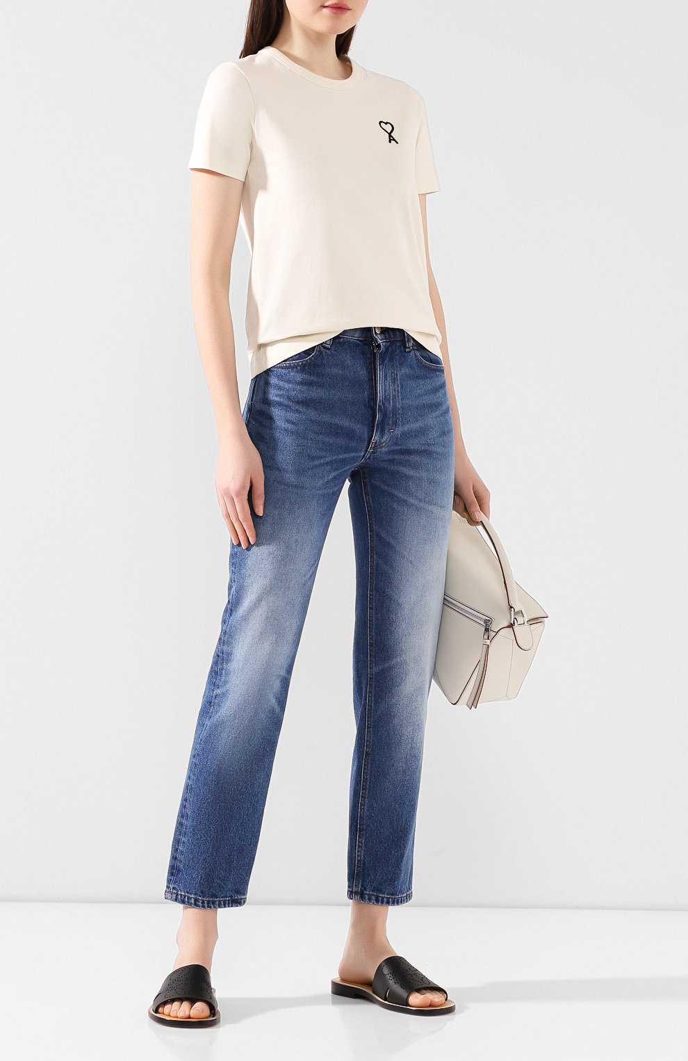 Хлопковая футболка AMI, арт. E20FJ131.702, фото 2