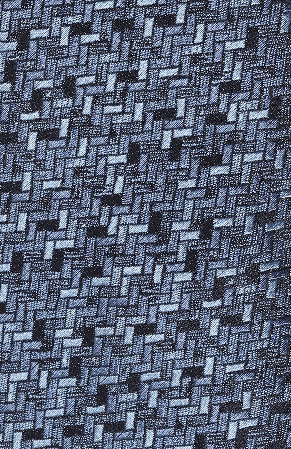 Галстук из шелка и хлопка CANALI синего цвета по цене 16950 руб., арт. 18/HJ03875, фото 4 Галстук из шелка и хлопка CANALI, арт. 18/HJ03875, фото 4