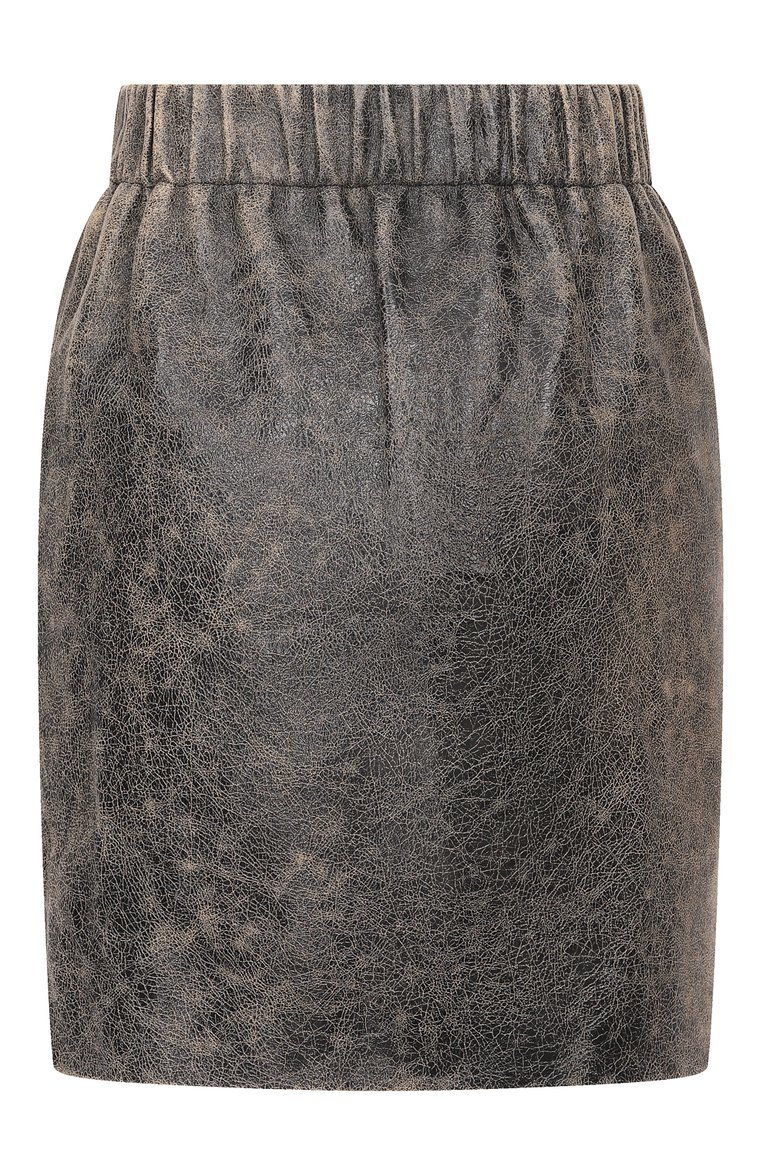 Кожаная юбка MIU MIU, арт. MPD591-1VP3-F0002, фото 2