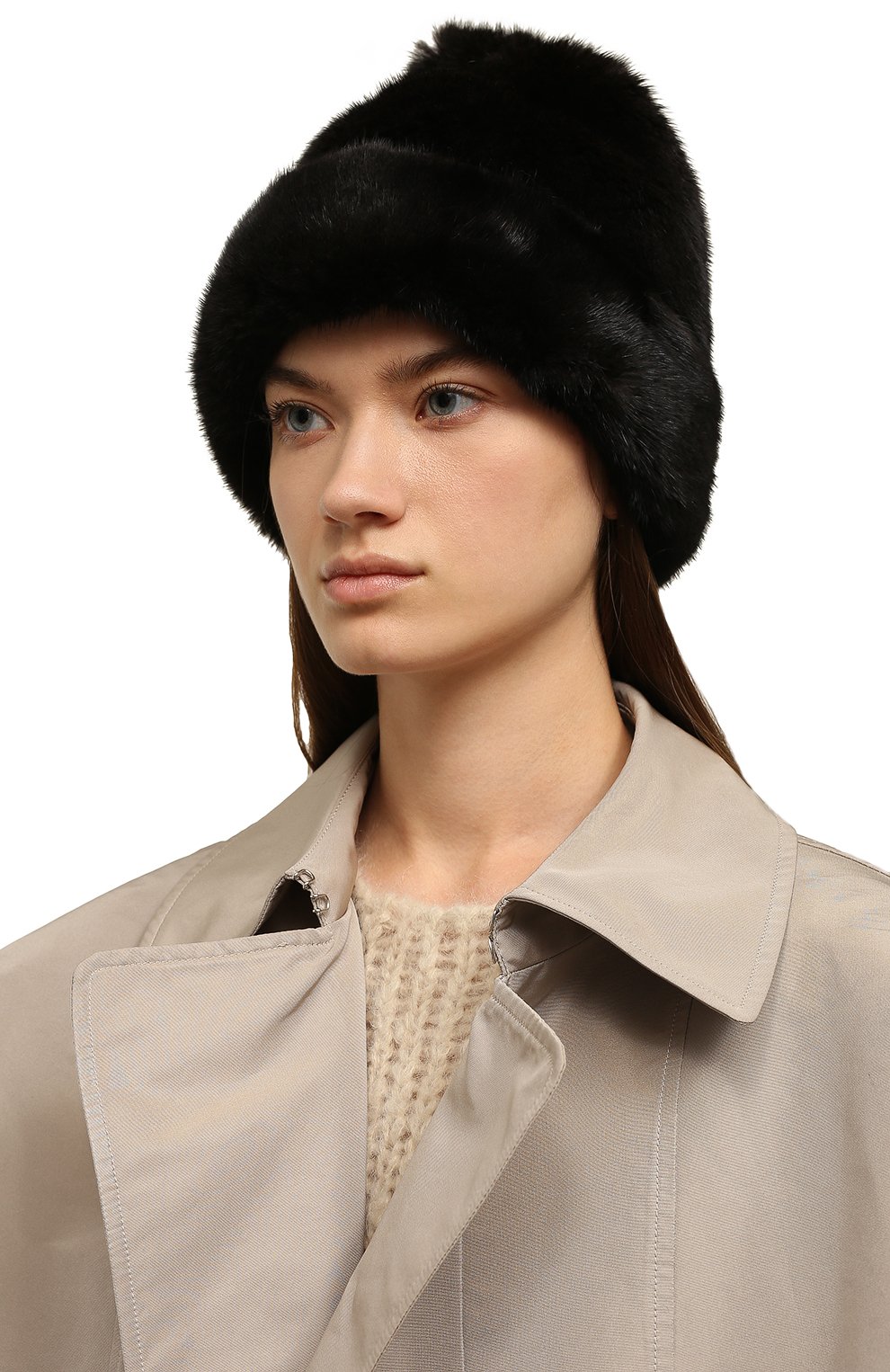 Меховая шапка лилас из норки FURLAND, арт. 0234400110262600000, фото 2