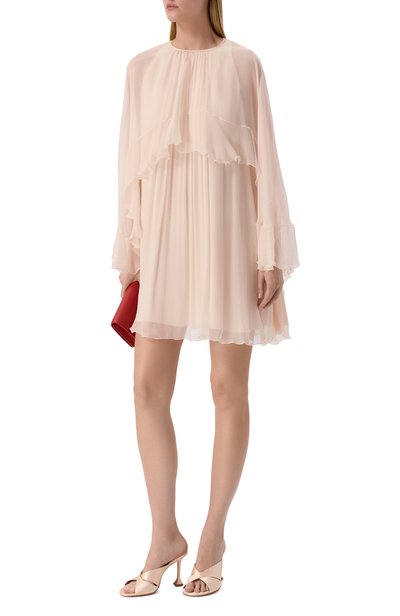 Текстильные мюли salma 95 AMINA MUADDI кремового цвета по цене 98500 руб., арт. SALMA SLIPPER 95/SATIN, фото 3 Текстильные мюли salma 95 AMINA MUADDI, арт. SALMA SLIPPER 95/SATIN, фото 3